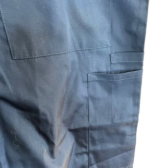 NWT Cherokee Scrub Pants Unisex Fit SMALL Navy Blue Pull On Drawstring Medical - Picture 5 of 9